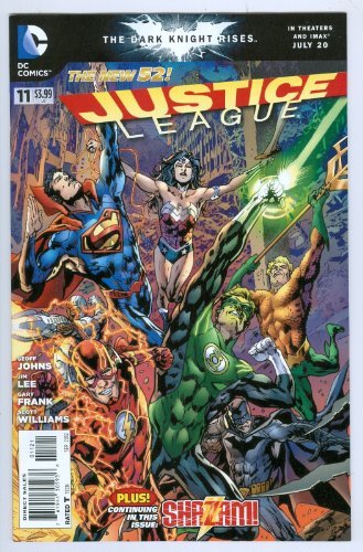 JUSTICE LEAGUE #11 BRYAN HITCH VARIANT JOHNS NM 1ST PRINT