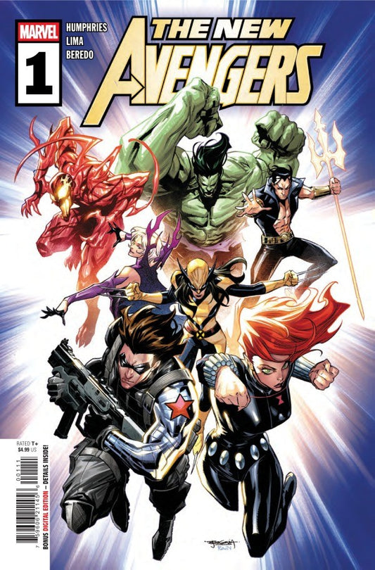 NEW AVENGERS #1 NM 1ST PRINT MAIN COVER MARVEL COMICS 2025