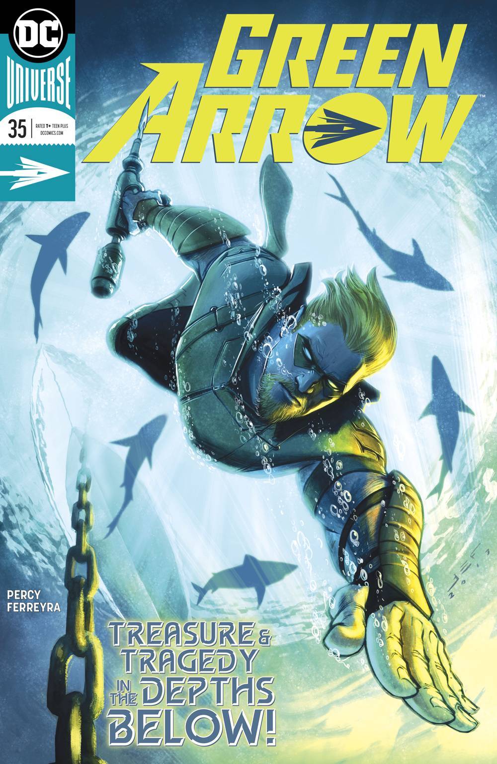 GREEN ARROW #35 MAIN COVER TRIAL OF TWO CITIES NM 1ST PRINT DC 2018