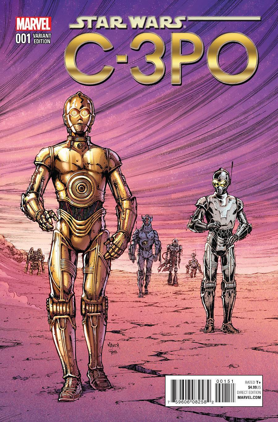 STAR WARS SPECIAL C-3PO #1 MARVEL 1:25 CLASSIC NAUCK VARIANT NM FIRST PRINT 2016