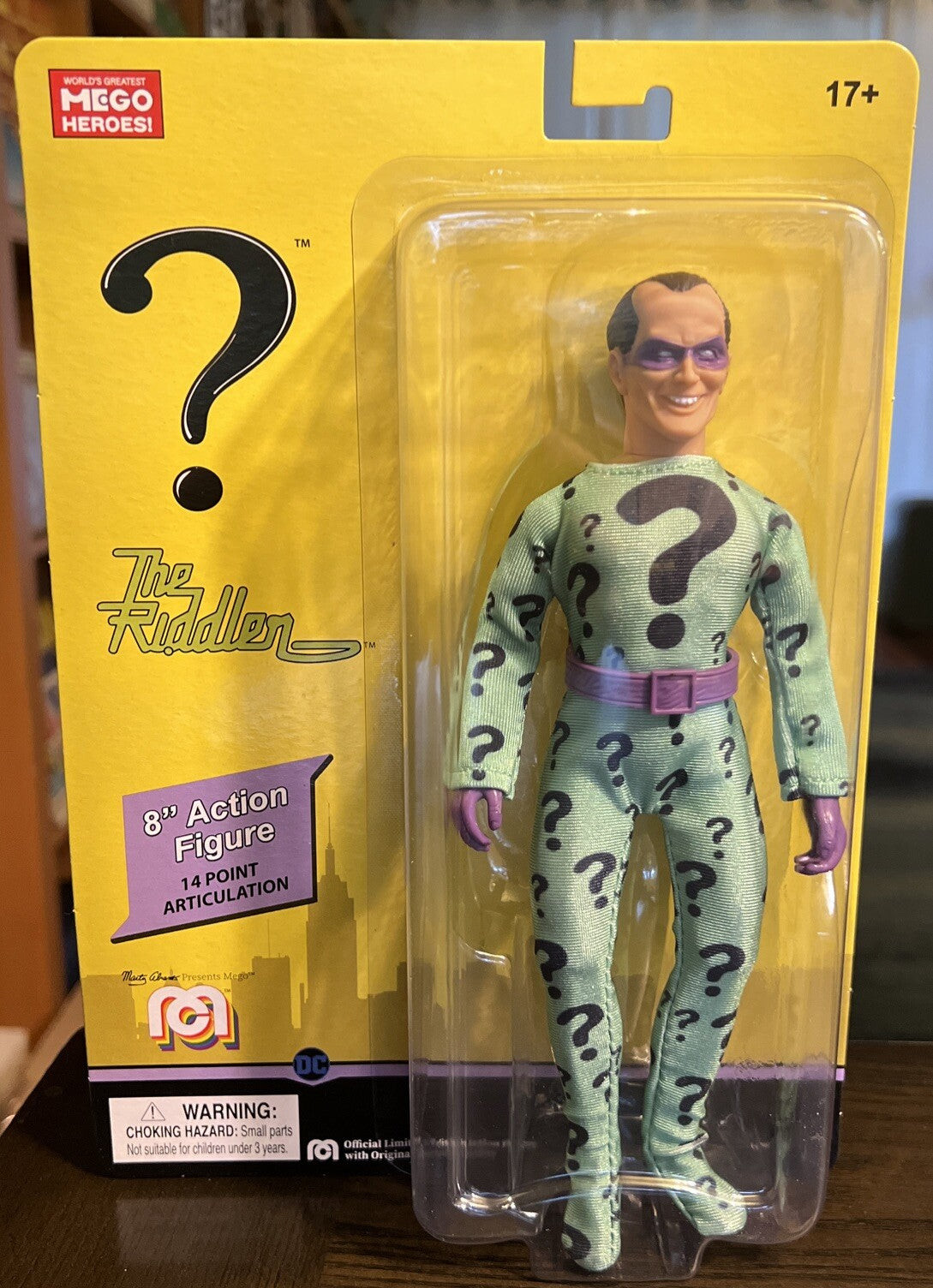 THE RIDDLER MEGO 8" ACTION FIGURE DC COMICS 2021 NEW  BATMAN