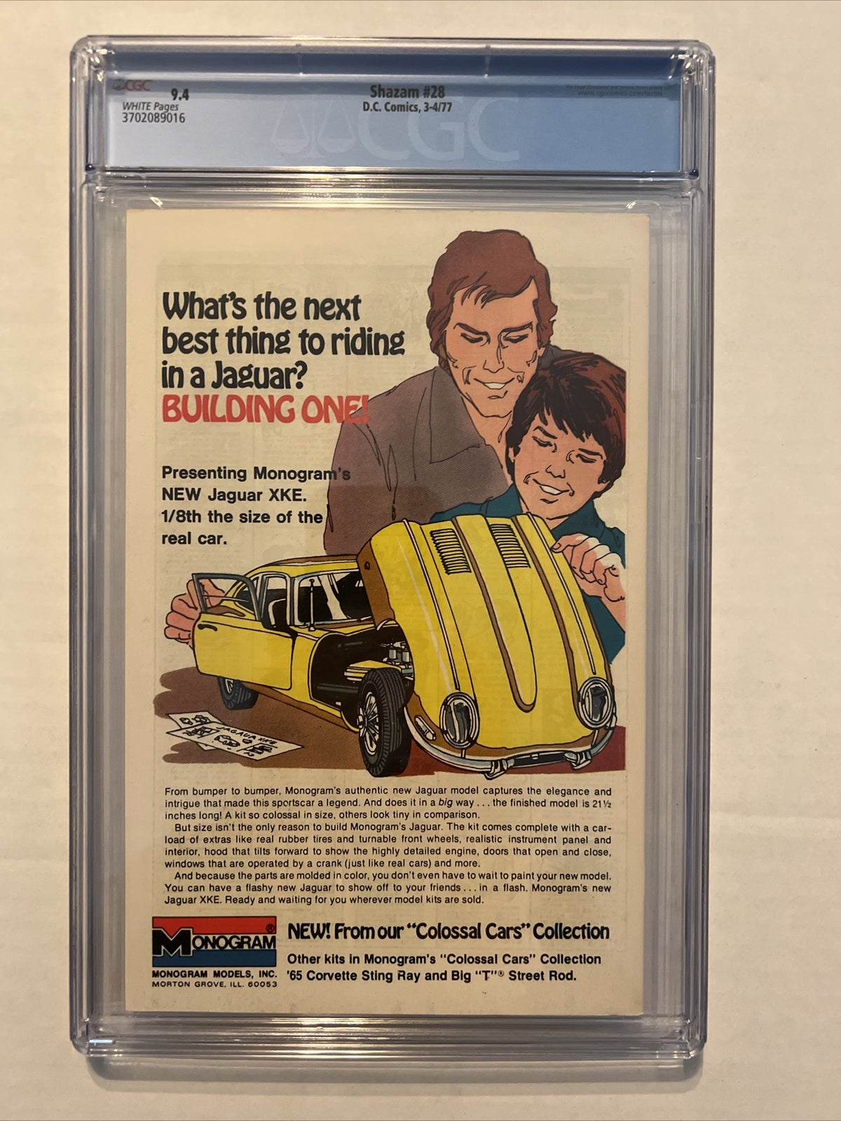 SHAZAM #28 DC COMICS CGC 9.4 WHITE PAGES 1977 1st MODERN AGE BLACK ADAM