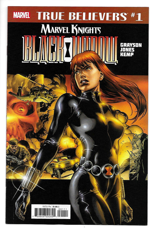 TRUE BELIEVERS BLACK WIDOW #1 GRAYSON JONES KEMP NM 1ST PRINT MARVEL 2018