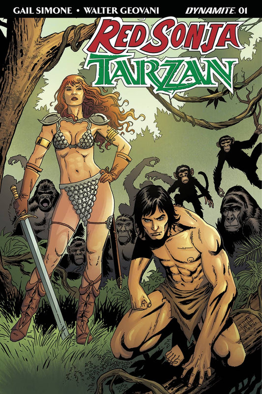 RED SONJA TARZAN #1 COVER D GEOVANI DYNAMITE NM