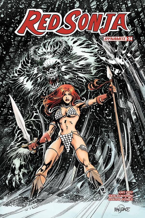 RED SONJA #25 COVER C MANDRAKE DYNAMITE NM 1ST PRINT 2019