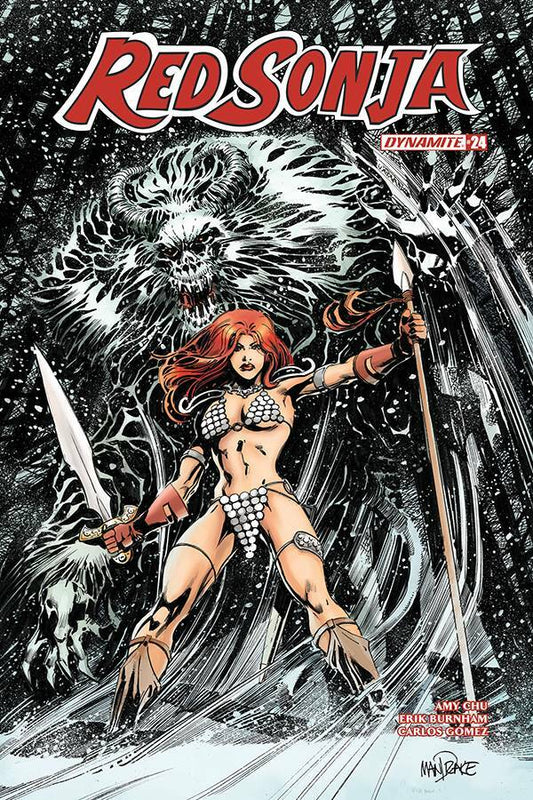 RED SONJA #25 COVER C MANDRAKE DYNAMITE NM 1ST PRINT 2019