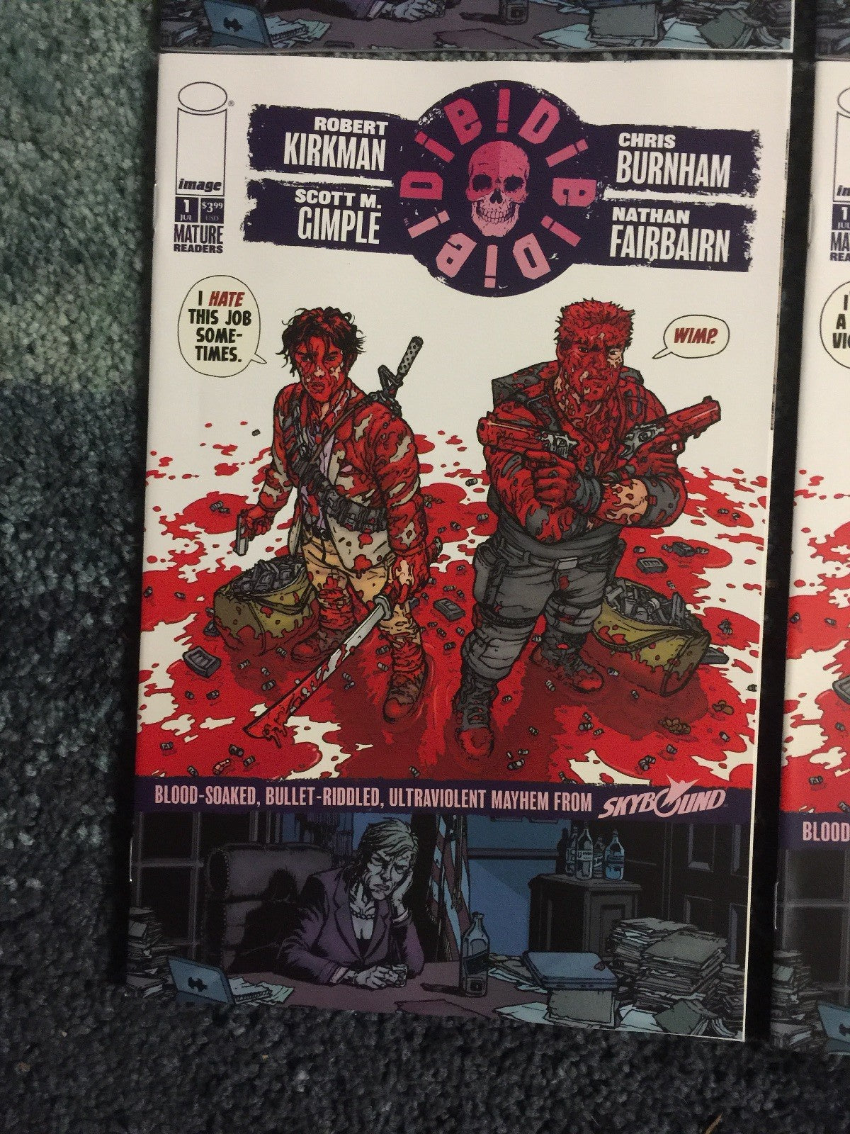 DIE! DIE! DIE! #1 ROBERT KIRKMAN 10 COPIES COVER VARIANT SET NM