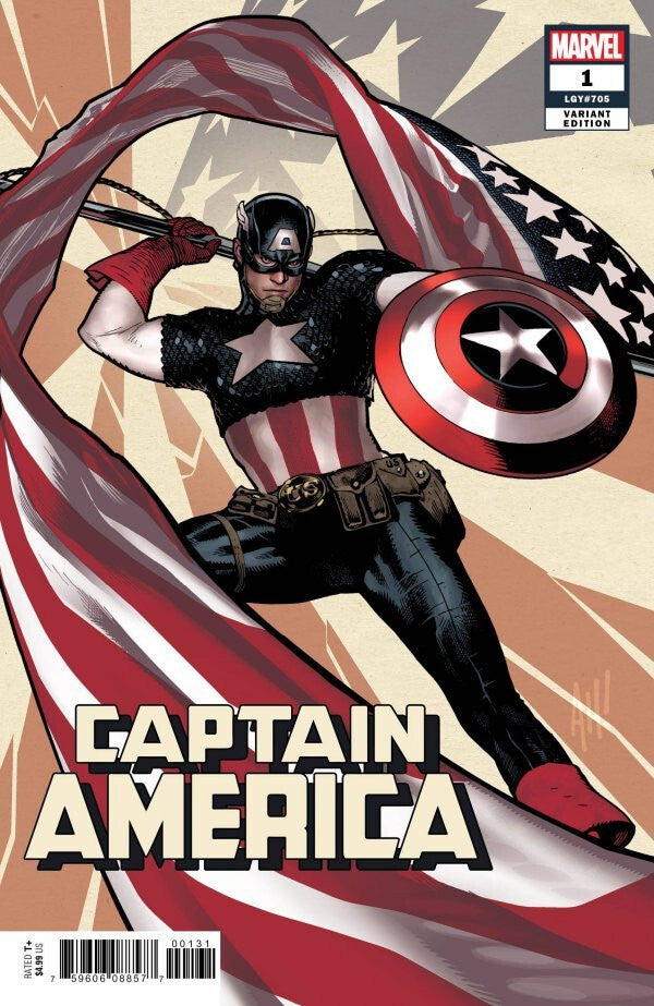 CAPTAIN AMERICA #1 NM 1ST PRINT HUGHES VARIANT MARVEL COMICS 2018
