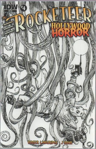 ROCKETEER HOLLYWOOD HORROR #4 "WALT SIMONSON SKETCH VARIANT" R. LA NM 1ST PRINT