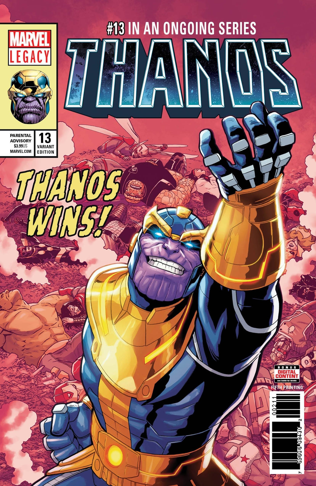 THANOS #13 5TH PRINT SHAW VARIANT LEGACY MARVEL NM