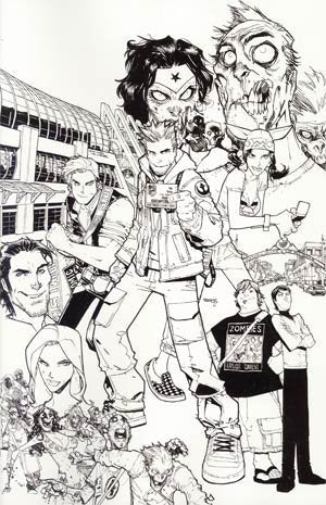 FANBOYS VS ZOMBIES #1 G INCENTIVE HUMBERTO RAMOS SKETCH NM 1ST PRINT