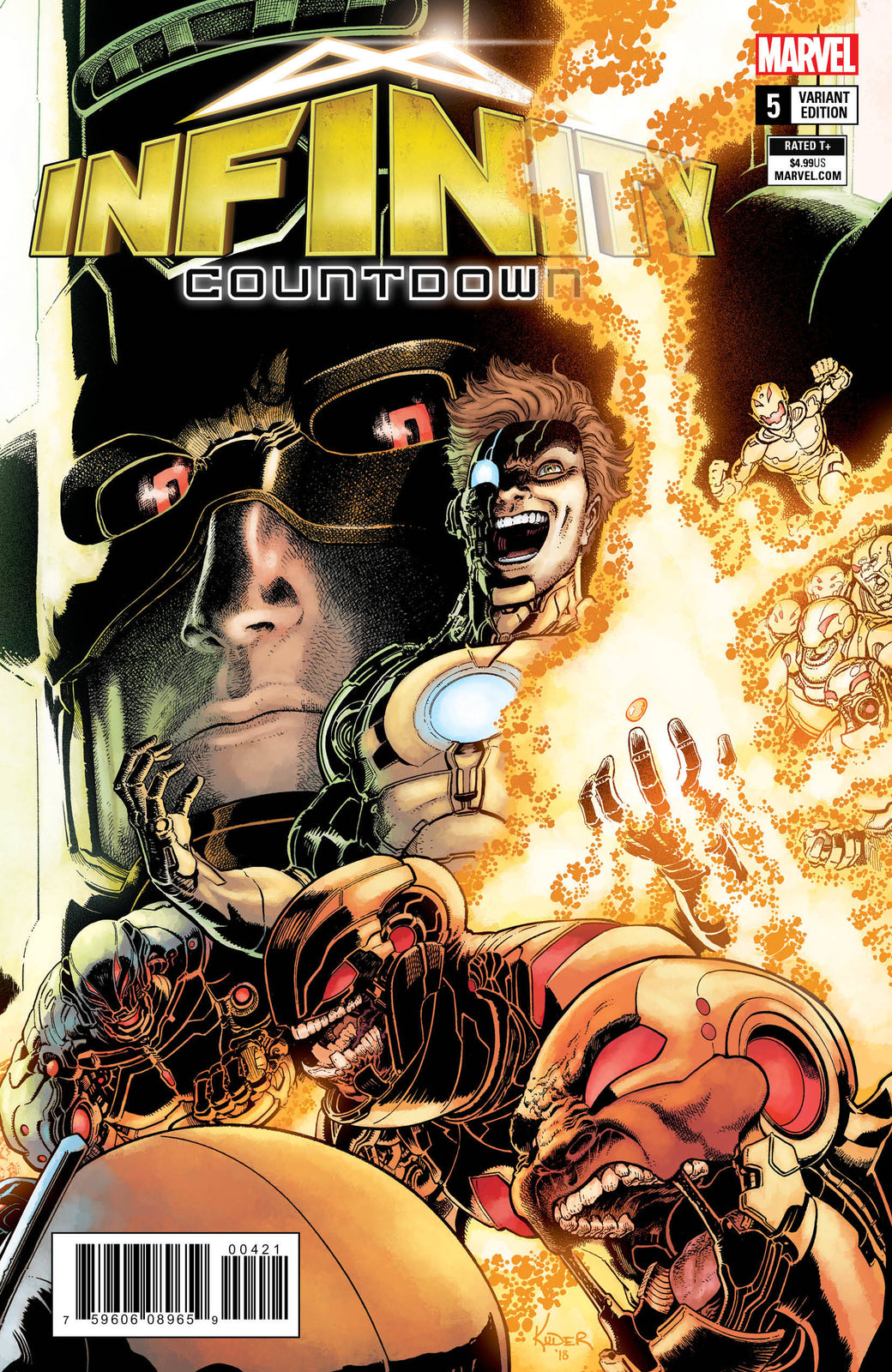 INFINITY COUNTDOWN #5 OF 5 KUDER CONNECTING VARIANT MARVEL NM