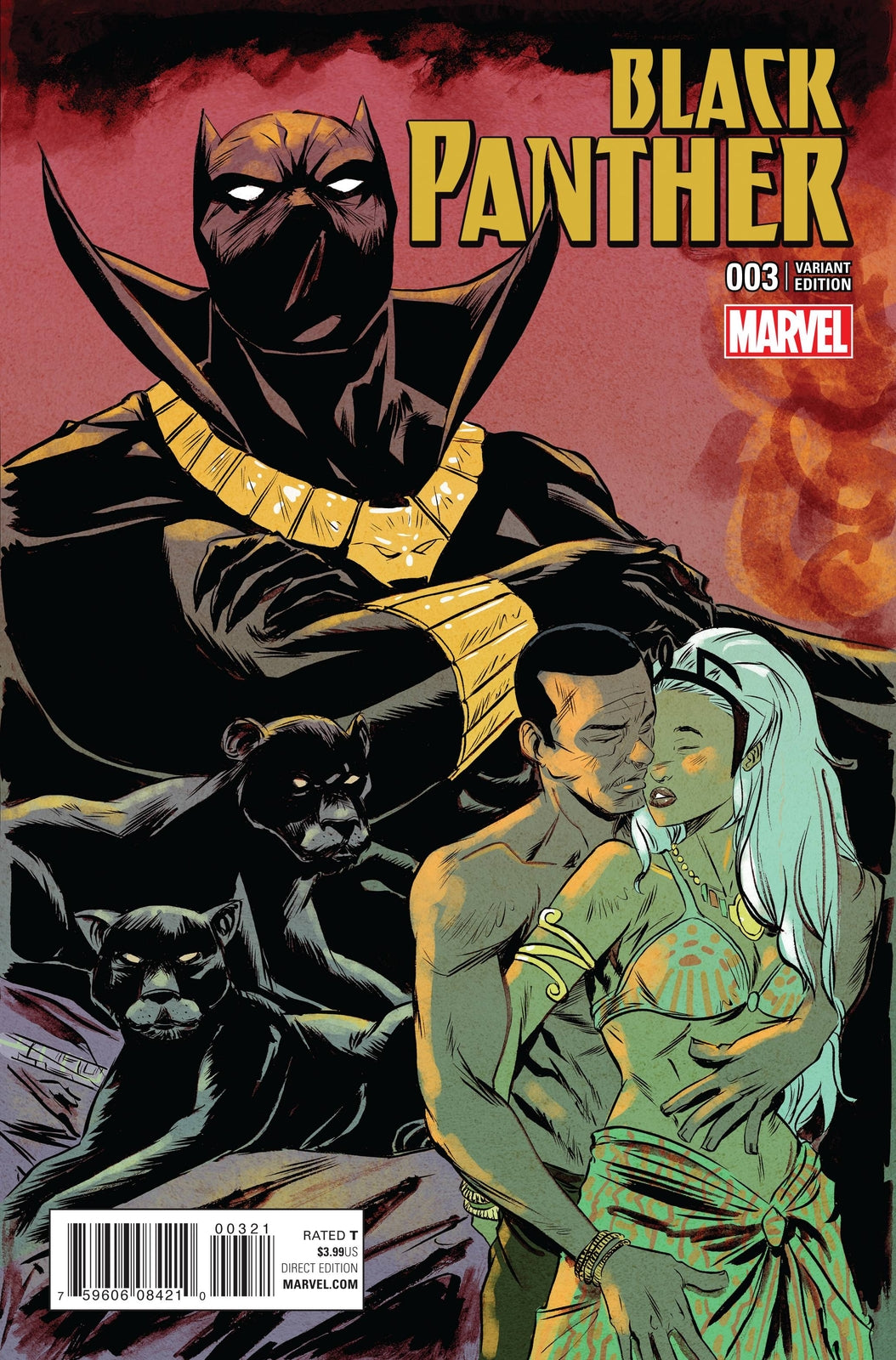 BLACK PANTHER #3 GREENE CONNECTING C VARIANT 2016 NM