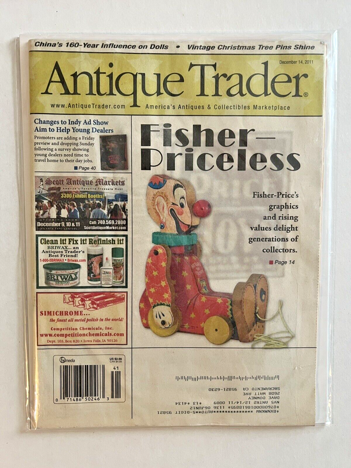 FOUR ISSUES ANTIQUE TRADER MAGAZINE 2011