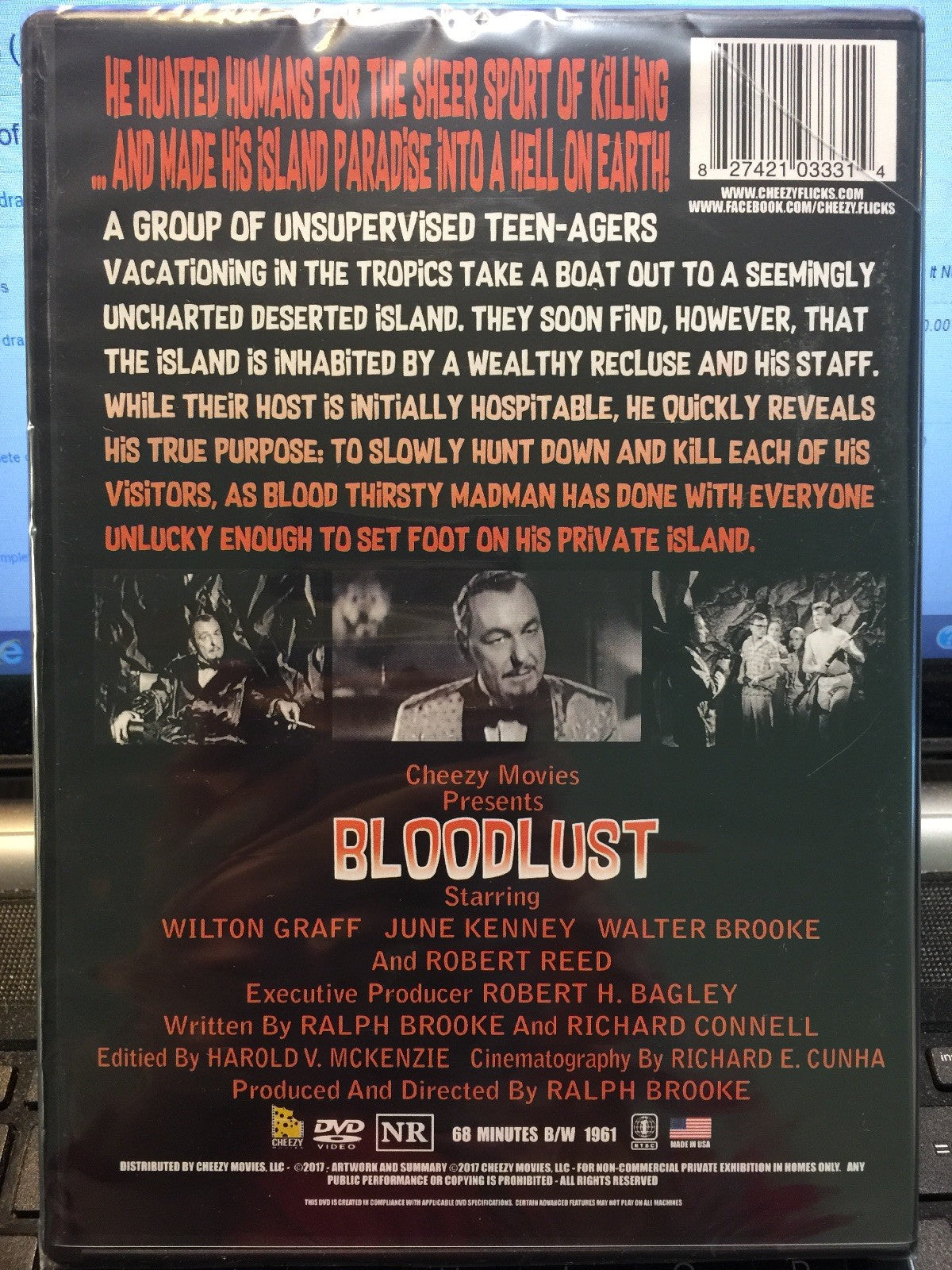 Bloodlust DVD 1961 WILTON GRAFF JUNE KENNEY WALTER BROOKE RALPH BROOKE