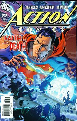 ACTION #848 STARRING SUPERMAN GEOFF JOHNS DC  NM FIRST PRINT