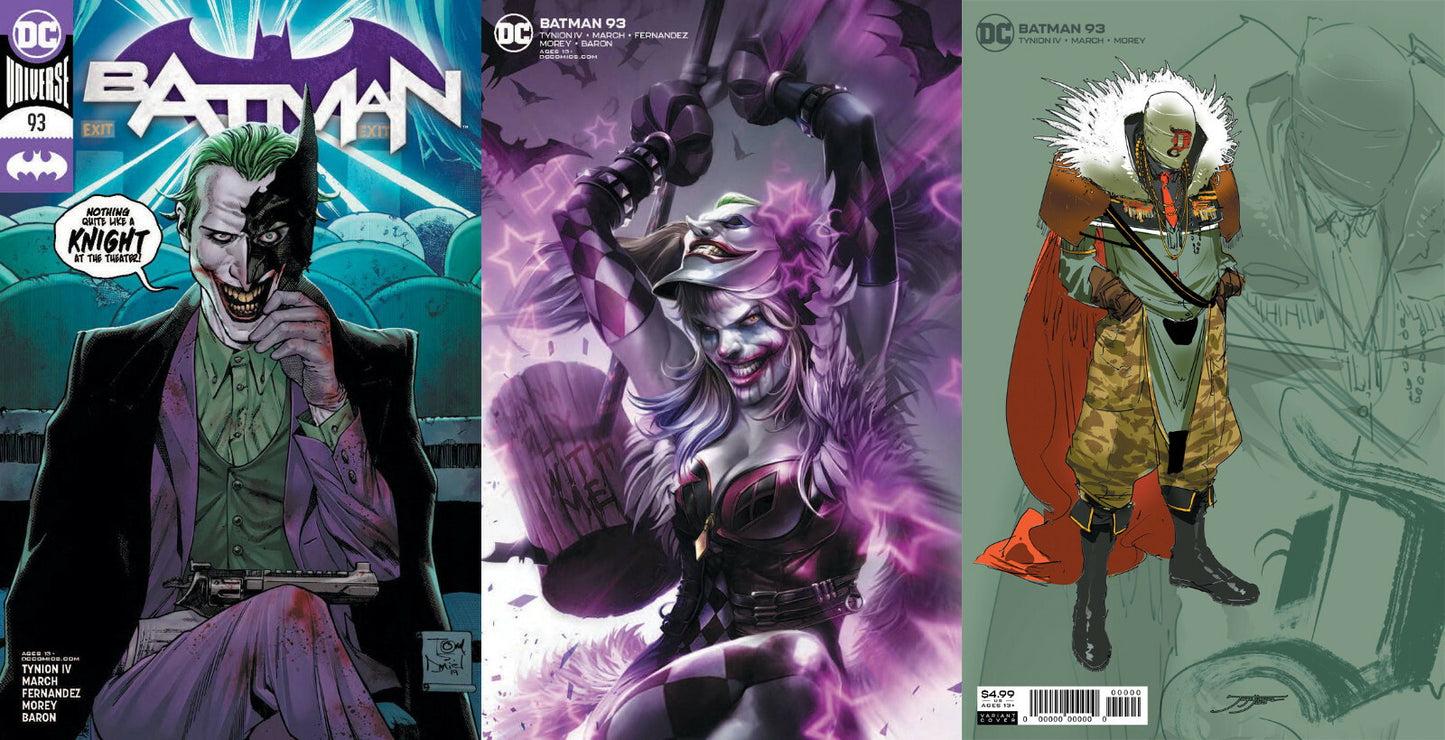 BATMAN #93 PUNCHLINE MAIN COVER VARIANT FRANCESCO MATTINA DC 2020 U PICK!