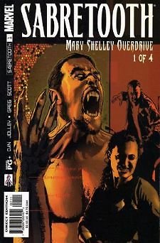 SABRETOOTH MARY SHELLEY OVERDRIVE 1 OF 4 DAN JOLLEY NM 1ST PRINT