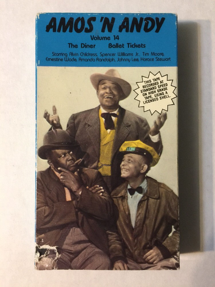 VHS AMOS 'N ANDY VOLUME 14 THE DINER & BALLET TICKETS