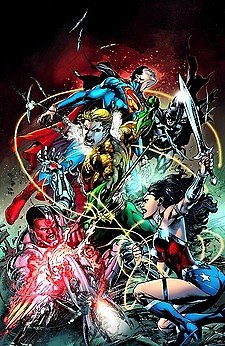JUSTICE LEAGUE #16 GEOFF JOHNS NM 1ST PRINT
