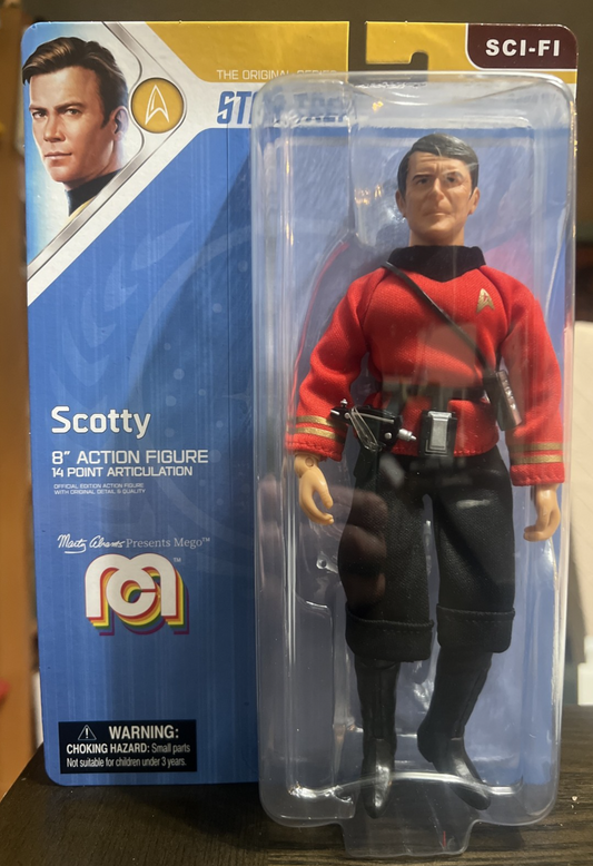 Mego Scotty TOS Star Trek Mego Figure Original Series 8" MOC Montgomery Scott