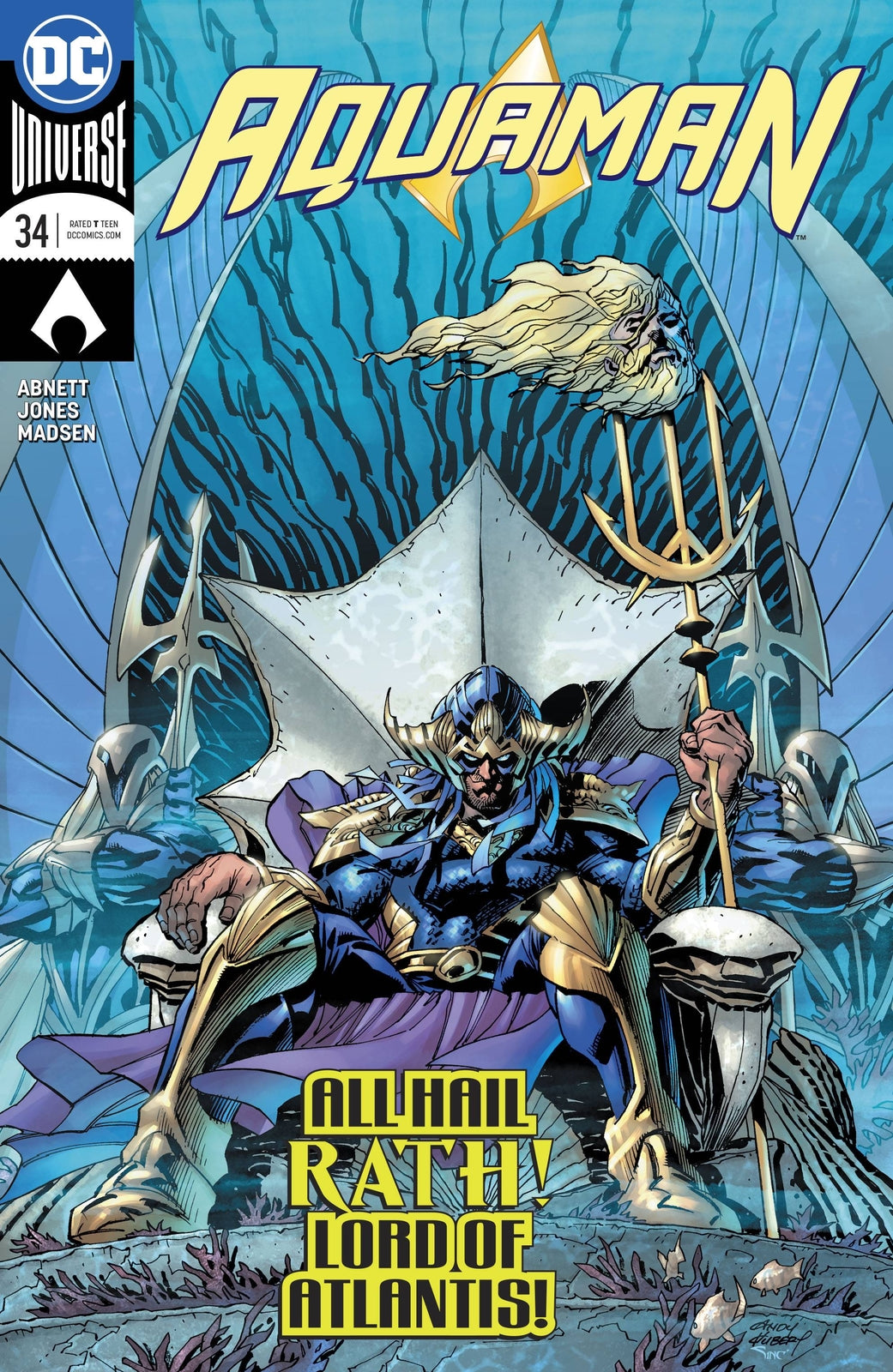 AQUAMAN #34 MAIN COVER DC NM