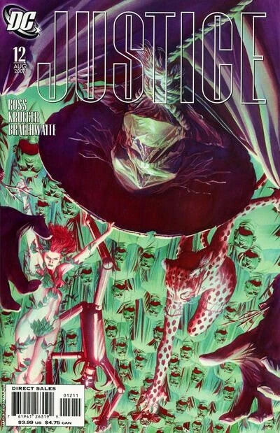 JUSTICE #12 ALEX ROSS VILLAIN COVER NM 1ST PRINT DC 2007