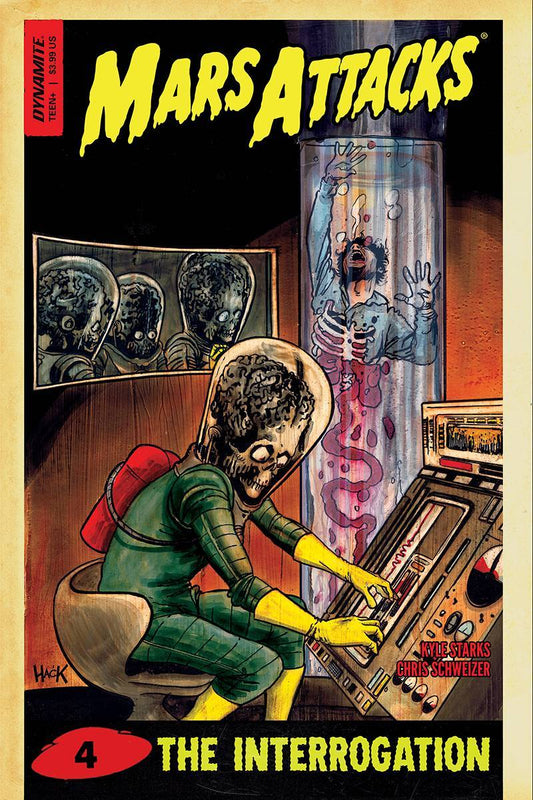 MARS ATTACKS #4 COVER D HACK DYNAMITE NM 1ST PRINT 2019