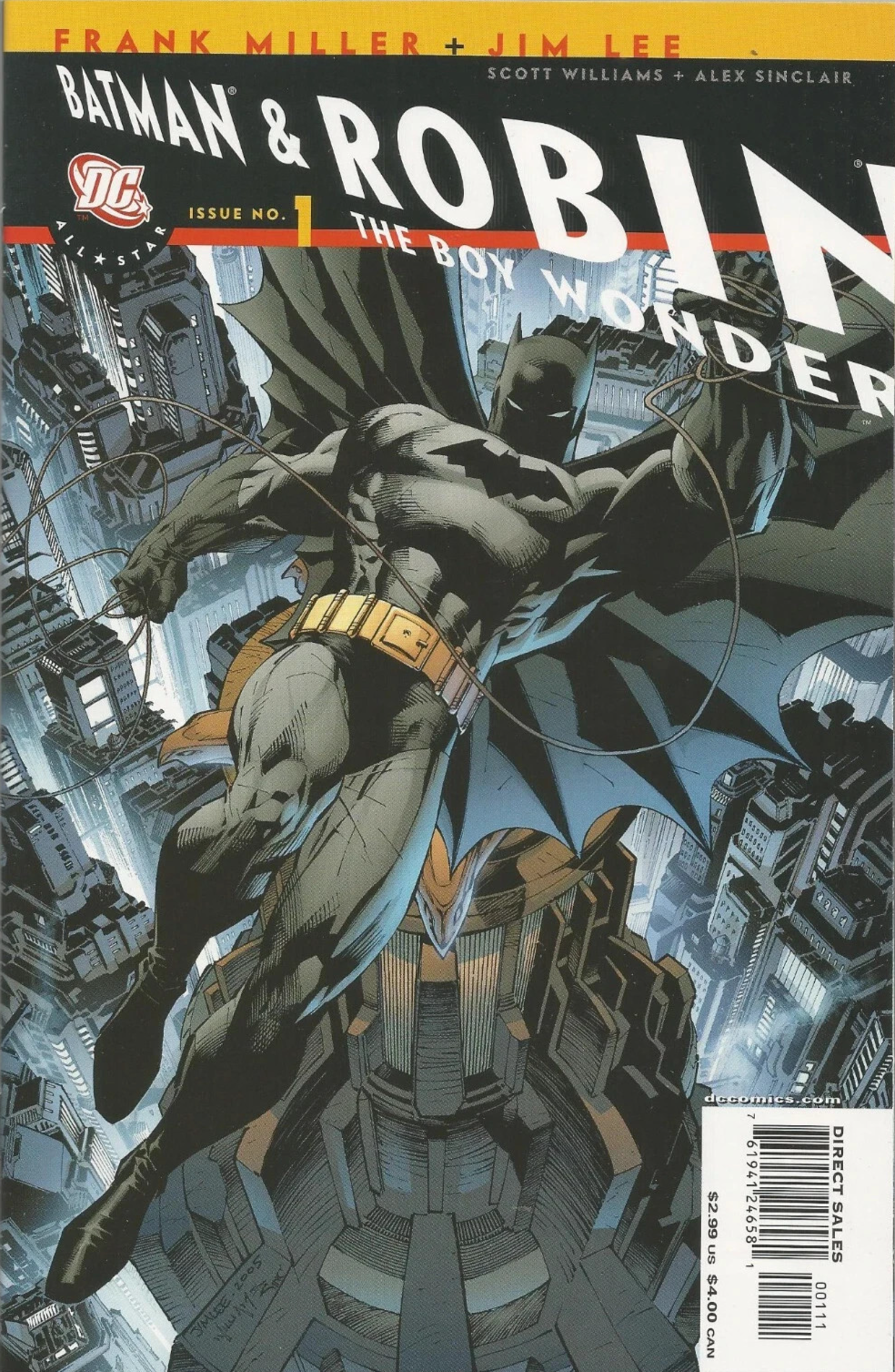 ALL STAR BATMAN & ROBIN # 1 FRANK MILLER JIM LEE DC COMICS NM