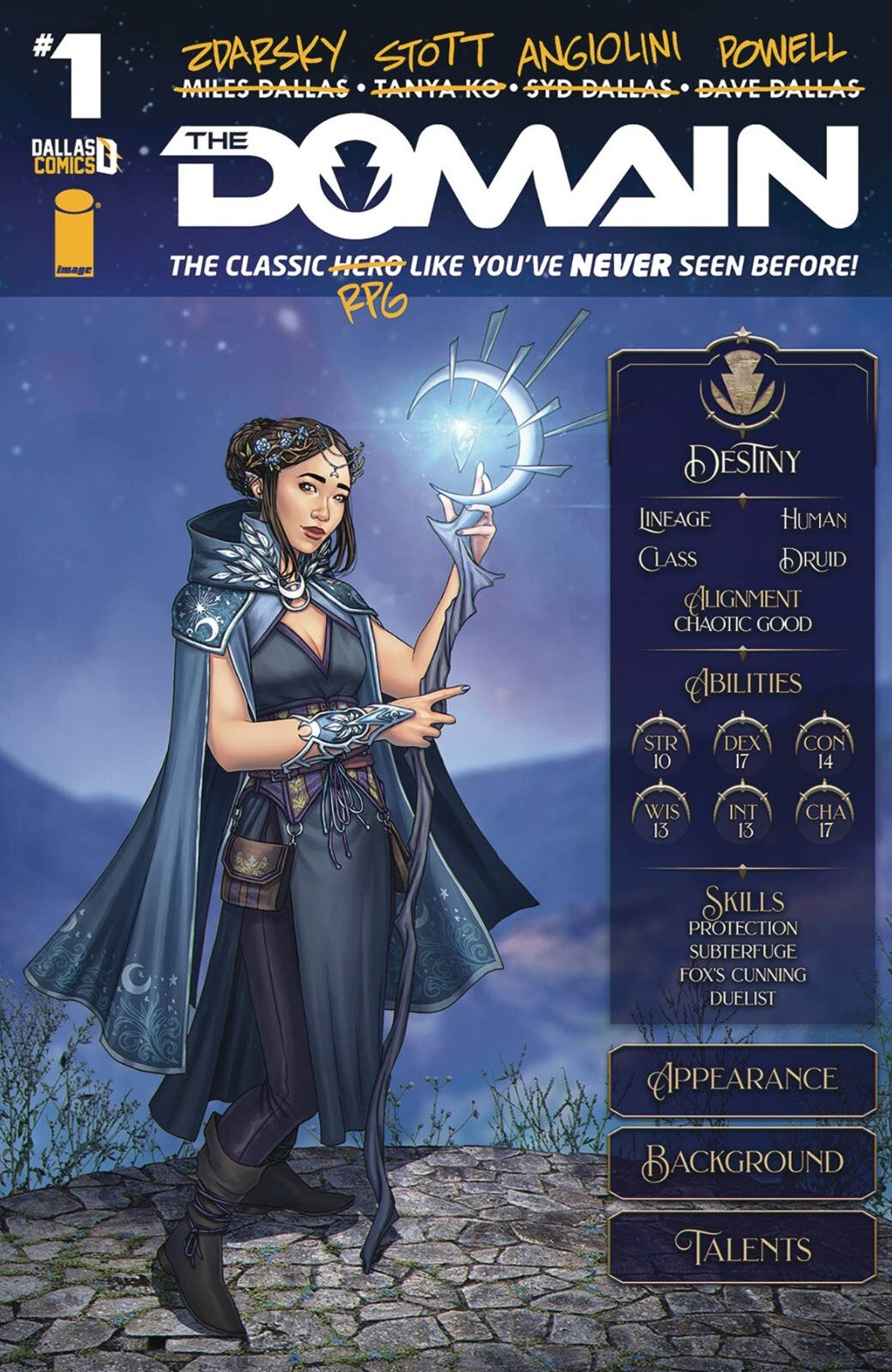 DOMAIN #1 ANGIOLINI CHARACTER SHEET ZDARSKY STOTT IMAGE COMICS 2024 NM