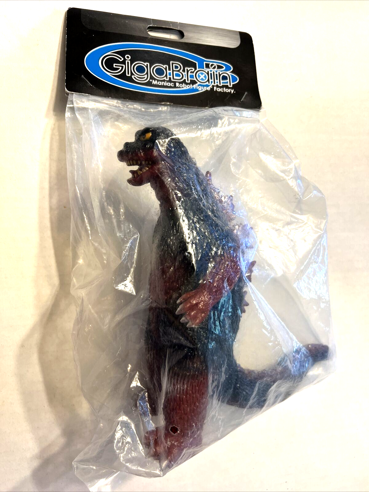 GODZILLA KAIJU GIGABRAIN VINYL GREEN BROWN SILVER 2013 USA SELLER 9.5" HIGH