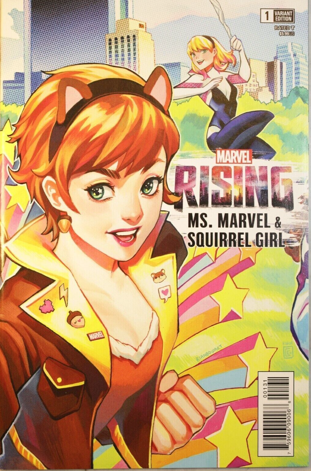 MARVEL RISING MS MARVEL SQUIRREL GIRL #1 CONNECTING VARIANT NM- 1ST PRINT 2018