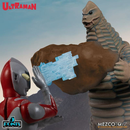 MEZCO TOYZ 5 POINTS ULTRAMAN & RED KING 2 PACK ACTION FIGURE BOXED SET