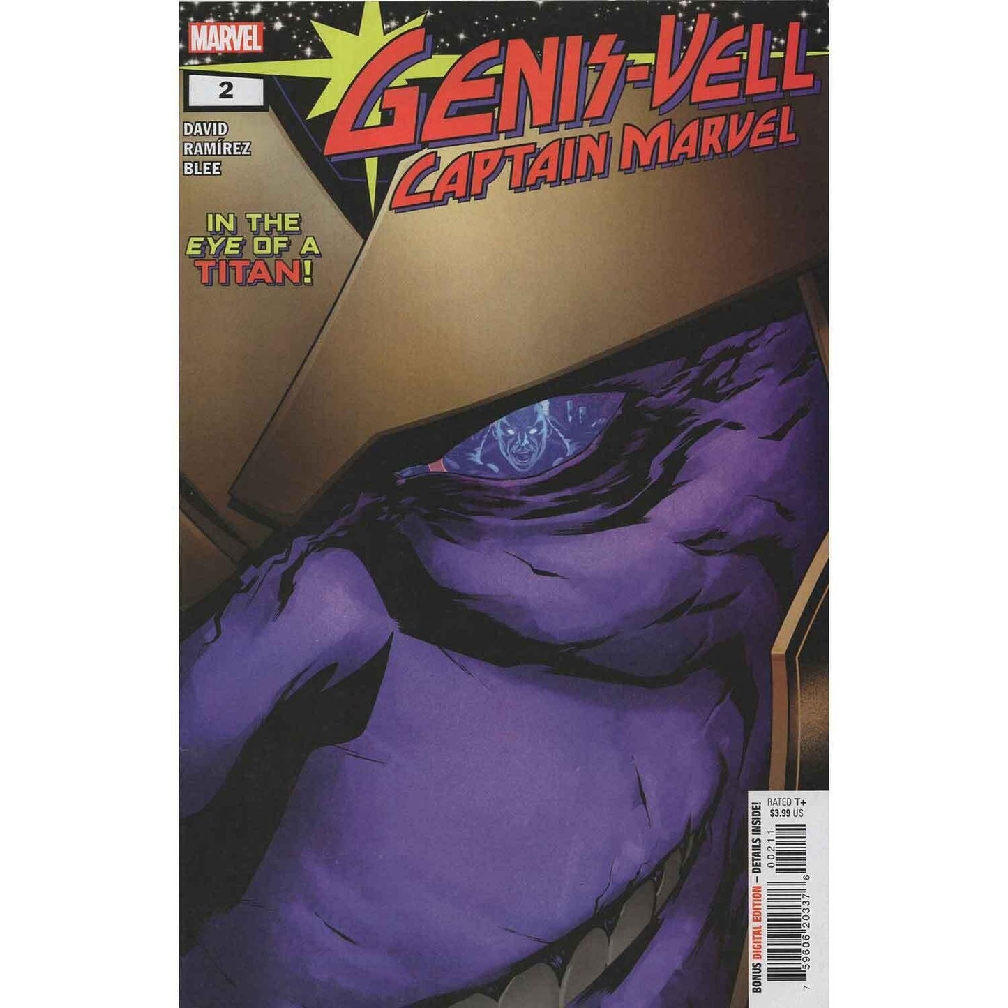 GENIS-VELL CAPTAIN MARVEL #2 MAIN COVER 2022 MARVEL NM