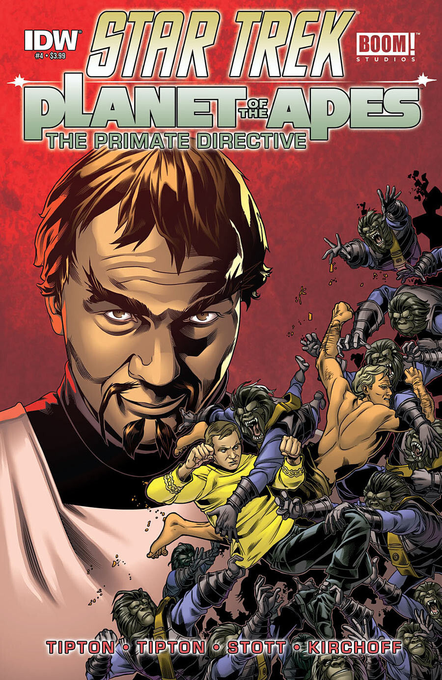 STAR TREK PLANET OF THE APES PRIMATE DIRECTIVE #4 TIPTON MAIN CVR NM 1ST PRINT