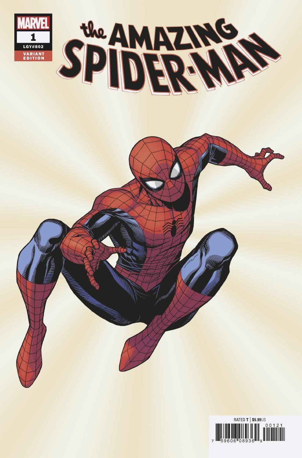 AMAZING SPIDER-MAN #1 CHEUNG VARIANT VFN/NM MARVEL FRESH START 2018