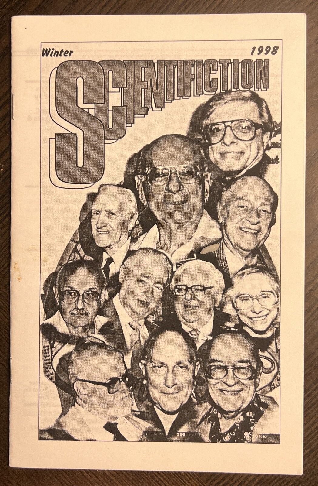 SCIENTIFICTION SCIENCE FICTION FANZINE WINTER 1998 RAY BEAM FORREST J ACKERMAN