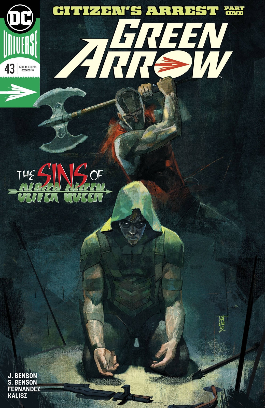 GREEN ARROW #43 MAIN COVER REBIRTH DC NM