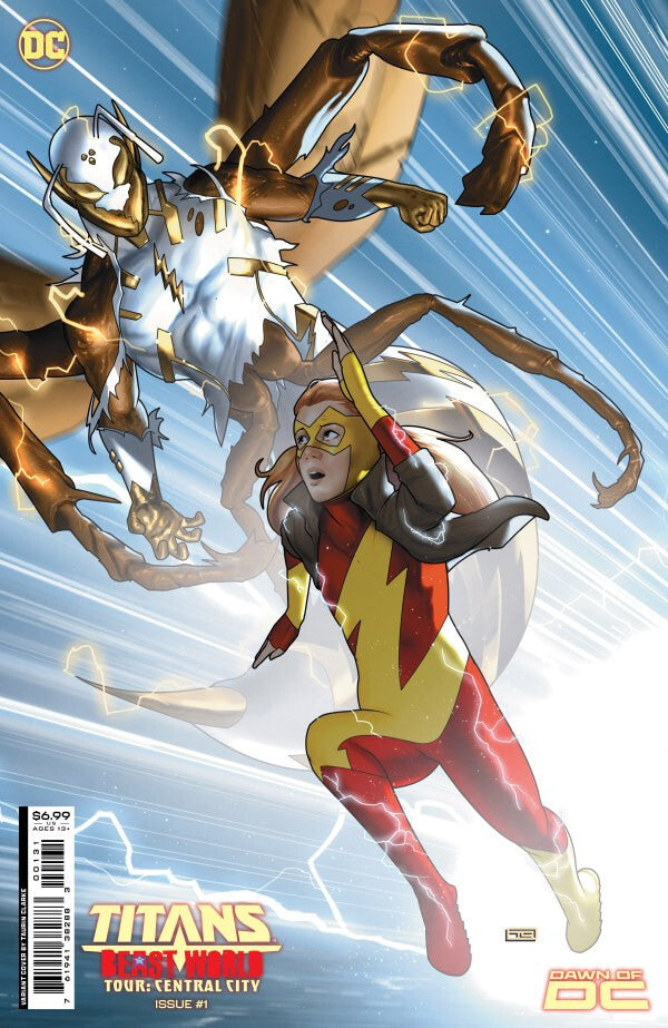 TITANS BEAST WORLD TOUR CENTRAL CITY #1 NM 1ST PRINT CLARKE VARIANT DC 2023