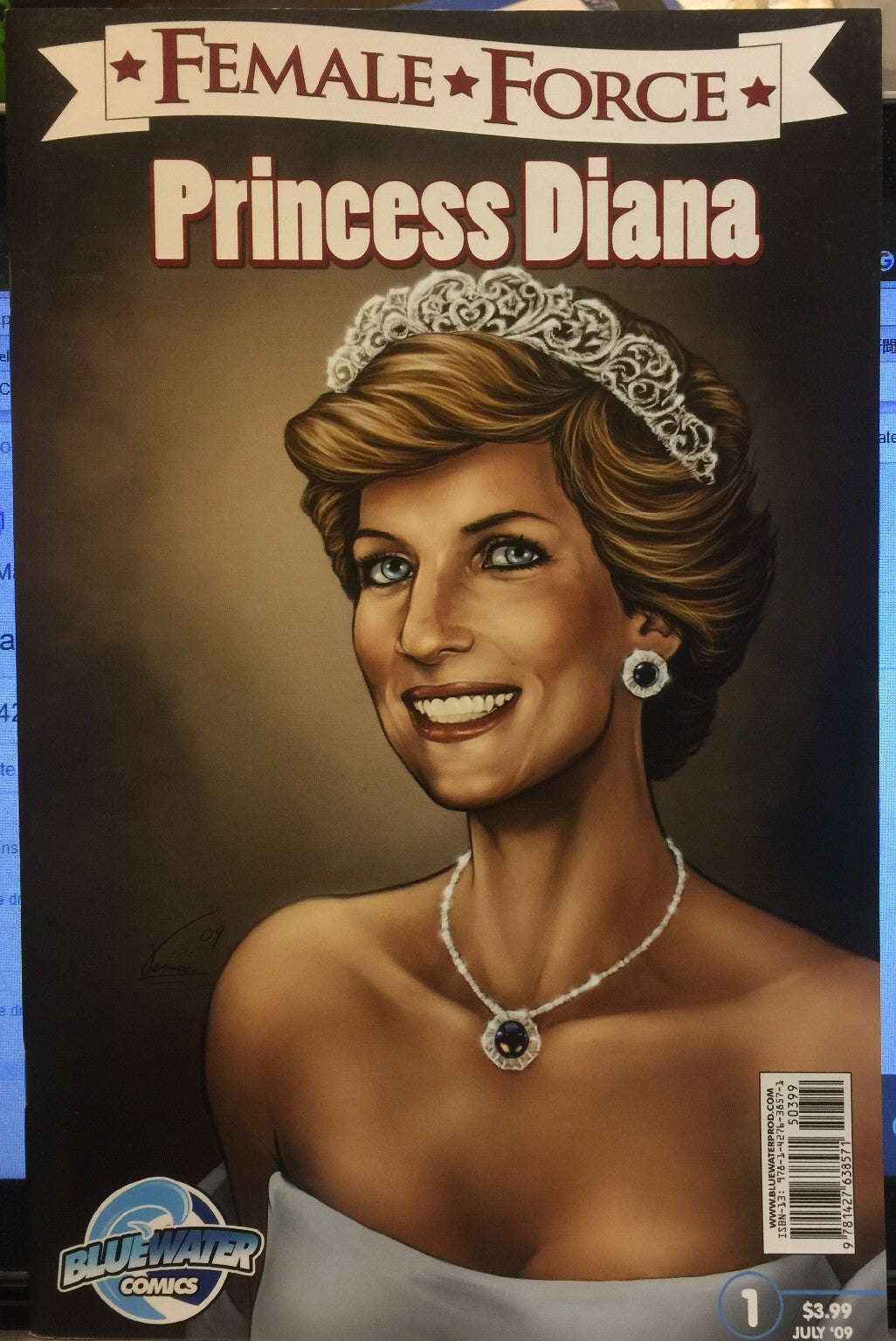 FEMALE FORCE PRINCESS DIANA #1 BLUEWATER VFN+ 2009