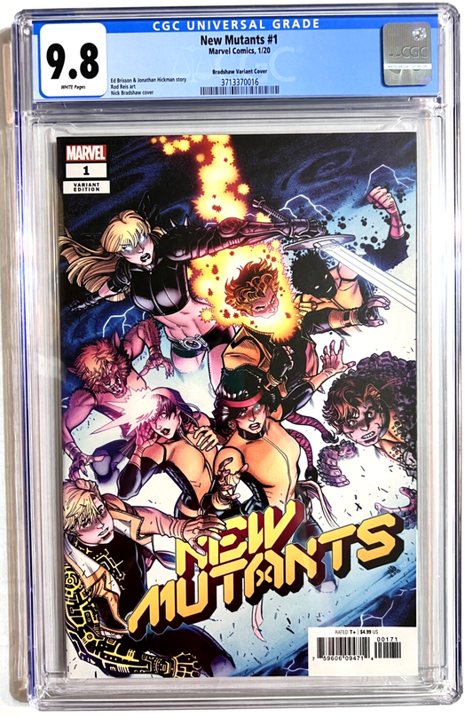NEW MUTANTS #1 CGC 9.8 1:25 BRADSHAW VARIANT COVER MARVEL COMICS 2020