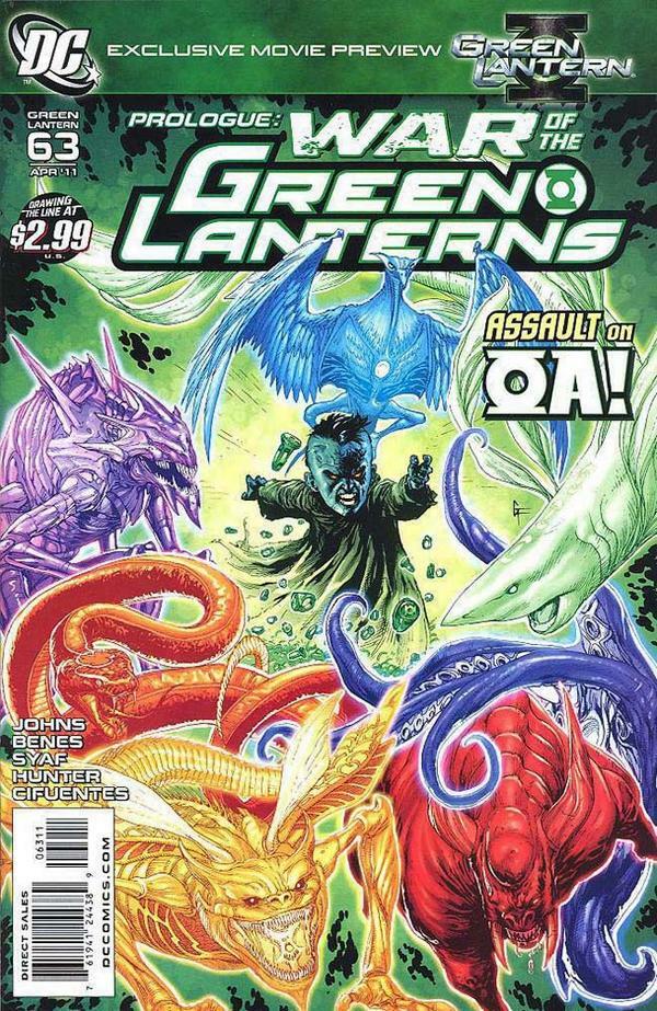 GREEN LANTERN #63 PROLOGUE WAR NM 1ST PRINT DC 2011