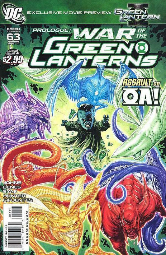 GREEN LANTERN #63 PROLOGUE WAR NM 1ST PRINT DC 2011