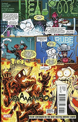 DEADPOOL #7 KOBLISH SECRET COMIC VARIANT NM 1ST PRINT