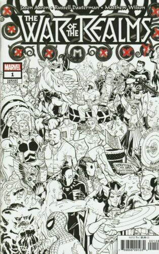 WAR OF REALMS #1 CONNER PARTY SKETCH VARIANT MARVEL NM 1st PRINT