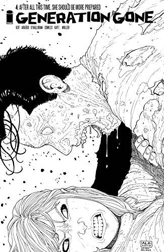 GENERATION GONE #4 C B&W WALKING DEAD #128 TRIBUTE VARIANT NM 1ST PRINT