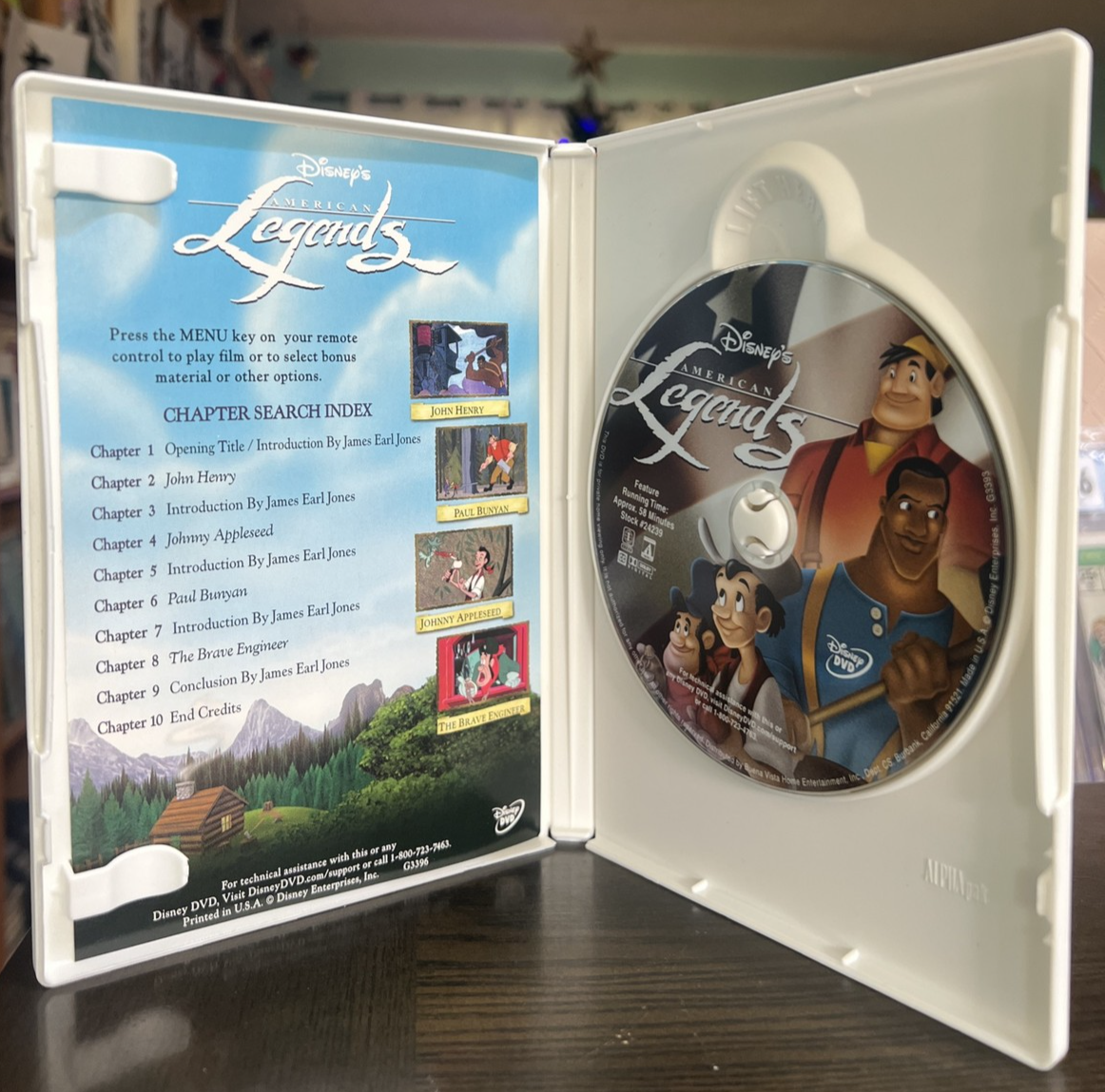 Disney's American Legends Paul Bunyan John Henry Johnny Appleseed Brave Engineer