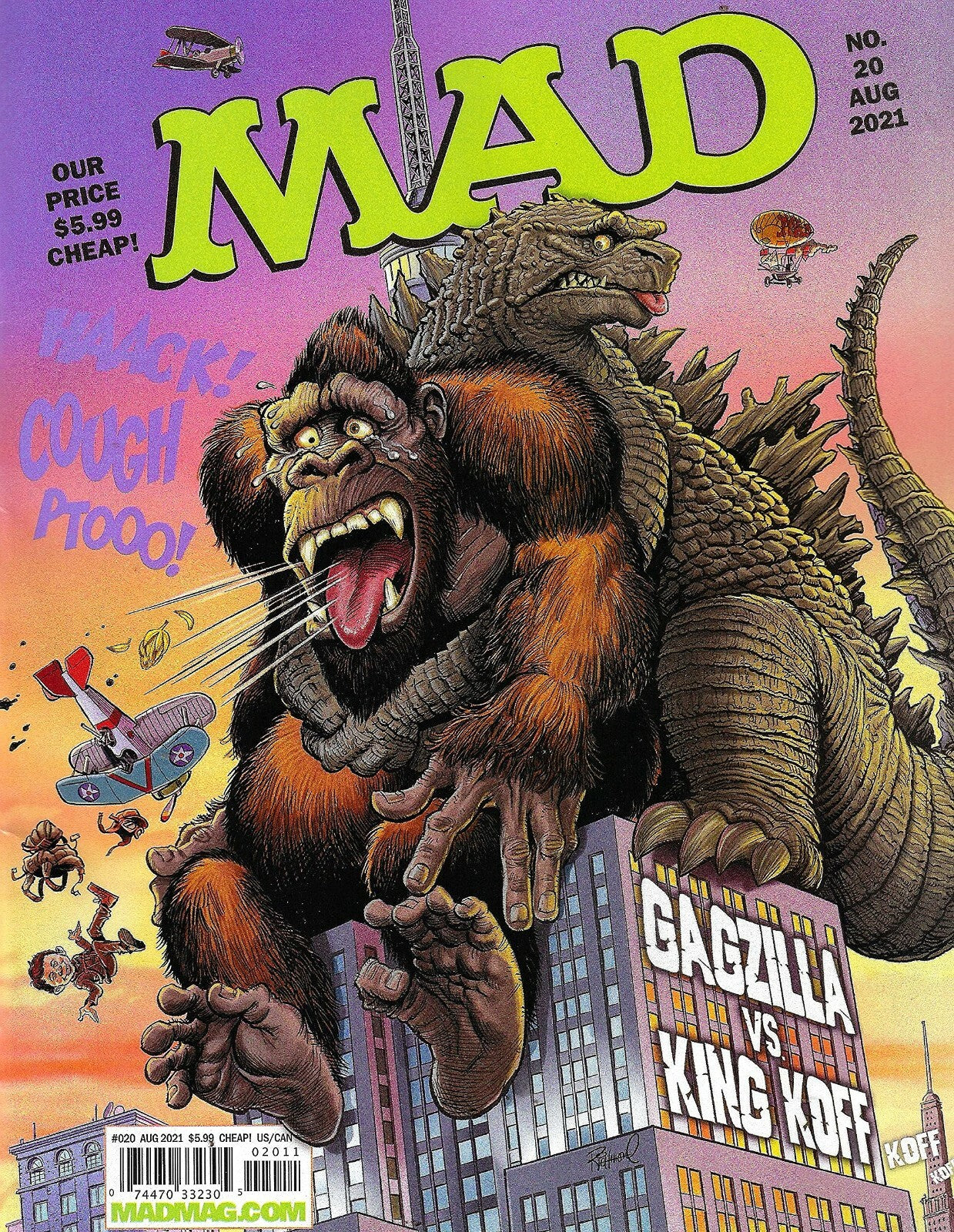 MAD MAGAZINE #20 2021 NM GODZILLA KING KONG COVER NM