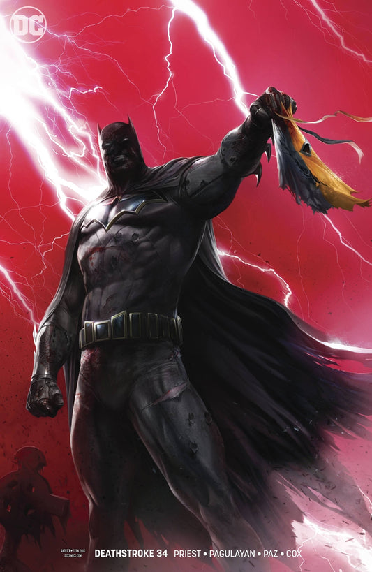 DEATHSTROKE #34 VARIANT COVER VS BATMAN DC NM