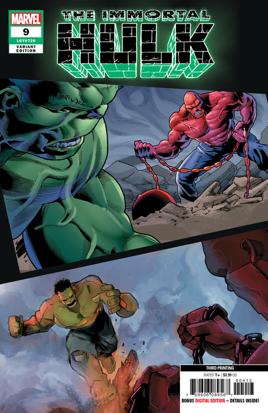 IMMORTAL HULK #9 AL EWING JOE BENNET NM 3RD PRINT MARVEL 2019